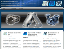 Tablet Screenshot of fundicionductilmolina.com